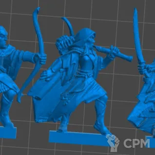 Описание картинки Wood Elf Sentinels от 3Д-Печка по цене 400руб | Свободный Рынок Миниатюр - СРМ
