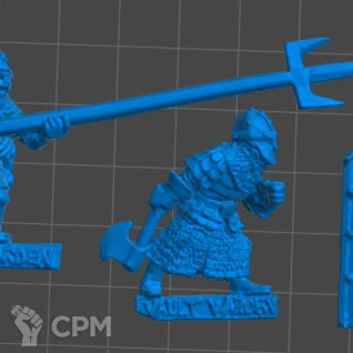 Описание картинки Dwarf Vault Warden Team от 3Д-Печка по цене 200руб | Свободный Рынок Миниатюр - СРМ