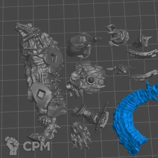 Описание картинки Blood Bowl Kroxigor от 3Д-Печка по цене 500руб | Свободный Рынок Миниатюр - СРМ