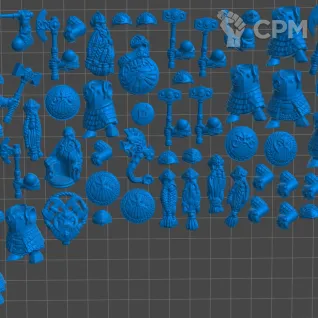 Описание картинки Dwarf Longebears от 3Д-Печка по цене 1 100руб | Свободный Рынок Миниатюр - СРМ