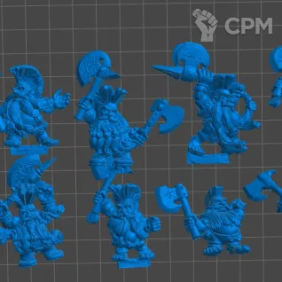 Описание картинки Dwarf Slayers от 3Д-Печка по цене 1 000руб | Свободный Рынок Миниатюр - СРМ