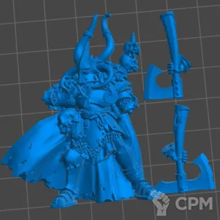 Описание картинки Exalted Hero of Chaos от 3Д-Печка по цене 300руб | Свободный Рынок Миниатюр - СРМ