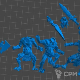 Описание картинки Chaos Trolls от 3Д-Печка по цене 900руб | Свободный Рынок Миниатюр - СРМ