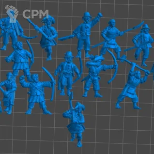 Описание картинки Hobbits archers and militia x19 от 3Д-Печка по цене 1 500руб | Свободный Рынок Миниатюр - СРМ