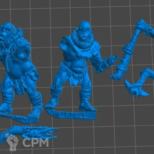 Описание картинки Half Trolls от 3Д-Печка по цене 300руб | Свободный Рынок Миниатюр - СРМ