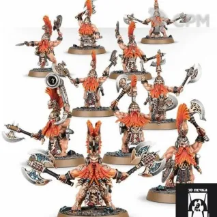 Описание картинки Fyreslayers Vulkite Berzerkers от 3Д-Печка по цене 1 200руб | Свободный Рынок Миниатюр - СРМ