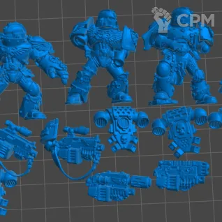 Описание картинки Sternguard Veterans squad 5E от 3Д-Печка по цене 600руб | Свободный Рынок Миниатюр - СРМ
