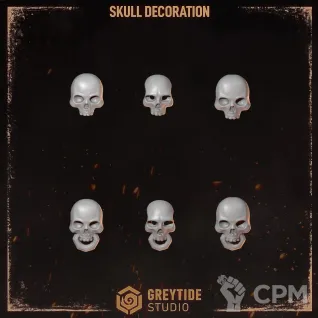 Описание картинки Skull decoration от Dr. Printicus по цене 75руб | Свободный Рынок Миниатюр - СРМ