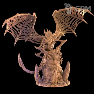Описание картинки Skull Dragon от Орки с наГорки по цене 1 700руб | Свободный Рынок Миниатюр - СРМ