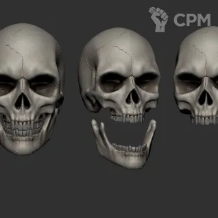 Описание картинки Skull от Saudad по цене 300руб | Свободный Рынок Миниатюр - СРМ
