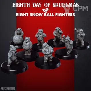 Описание картинки Ewok snow ball fighters от PocketSized Prints по цене 850руб | Свободный Рынок Миниатюр - СРМ