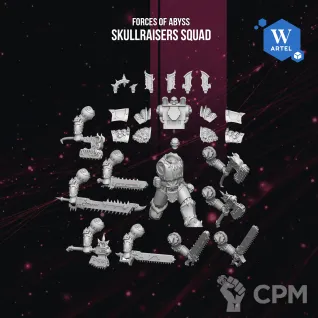 Описание картинки Skullraisers Squad - 10 models от Manufactorum76 по цене 5 750руб | Свободный Рынок Миниатюр - СРМ
