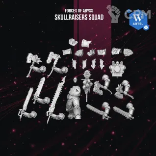 Описание картинки Skullraisers Squad от WebWay 3D по цене 2 650руб | Свободный Рынок Миниатюр - СРМ