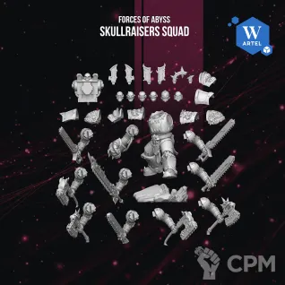 Описание картинки Skullraisers Squad - 10 models от Manufactorum76 по цене 5 750руб | Свободный Рынок Миниатюр - СРМ