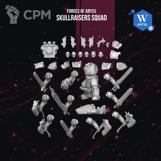 Описание картинки Skullraisers Squad от WebWay 3D по цене 2 650руб | Свободный Рынок Миниатюр - СРМ