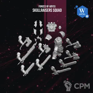 Описание картинки Skullraisers Squad от WebWay 3D по цене 2 650руб | Свободный Рынок Миниатюр - СРМ