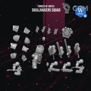 Описание картинки Skullraisers Squad от Manufactorum76 по цене 3 000руб | Свободный Рынок Миниатюр - СРМ