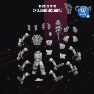 Описание картинки Skullraisers Squad от Manufactorum76 по цене 3 000руб | Свободный Рынок Миниатюр - СРМ