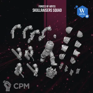 Описание картинки Skullraisers Squad от Manufactorum76 по цене 3 000руб | Свободный Рынок Миниатюр - СРМ
