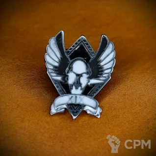 Описание картинки Значок XIX - Raven Guard (Гвардия ворона) цветной от Game&Reality Studio по цене 800руб | Свободный Рынок Миниатюр - СРМ
