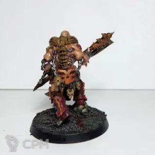 Описание картинки Slaughterpriest with Bloodbathed Axe, оригинал от Shamkin по цене 3 800руб | Свободный Рынок Миниатюр - СРМ