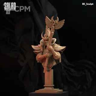 Описание картинки Teclis (Bust) от Naggaroth Night по цене 2 000руб | Свободный Рынок Миниатюр - СРМ
