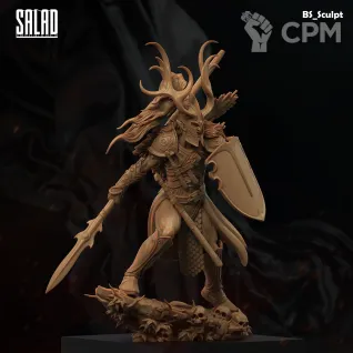 Описание картинки Wood Elf Commander от Naggaroth Night по цене 2 000руб | Свободный Рынок Миниатюр - СРМ