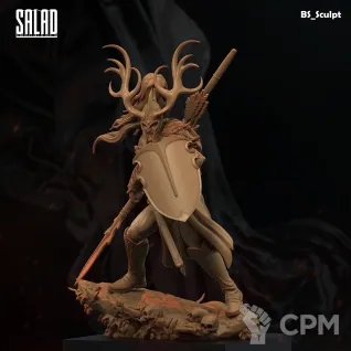 Описание картинки Wood Elf Commander от Naggaroth Night по цене 2 000руб | Свободный Рынок Миниатюр - СРМ