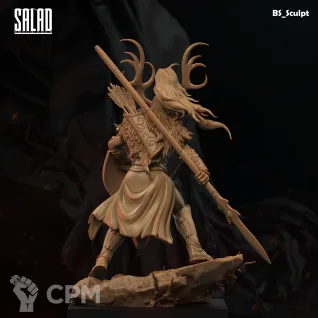 Описание картинки Wood Elf Commander от Naggaroth Night по цене 2 000руб | Свободный Рынок Миниатюр - СРМ
