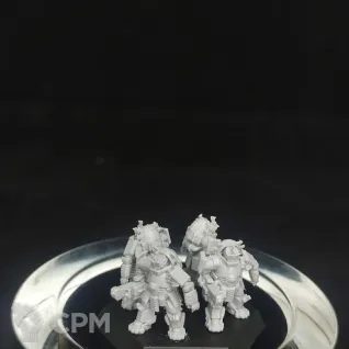 Описание картинки Zou Battle Armor New (6 тонн) от Dwarf Pirate Foundry по цене 200руб | Свободный Рынок Миниатюр - СРМ