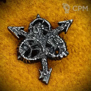 Описание картинки Значок Нургл древние боги Warhammer от Game&Reality Studio по цене 1 200руб | Свободный Рынок Миниатюр - СРМ