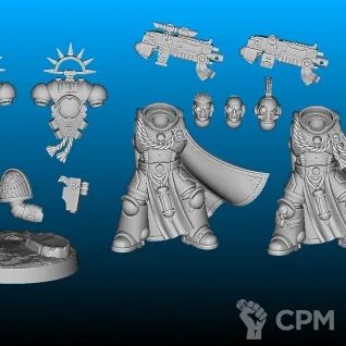 Описание картинки Primaris Captain от ULTRA_BRO по цене 550руб | Свободный Рынок Миниатюр - СРМ