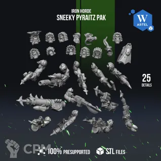 Описание картинки Sneeky Pyraitz Pak от WebWay 3D по цене 650руб | Свободный Рынок Миниатюр - СРМ