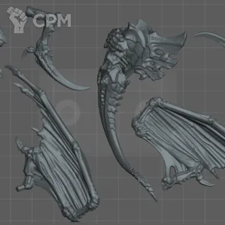 Описание картинки Winged Tyranid Prime от koksee по цене 400руб | Свободный Рынок Миниатюр - СРМ