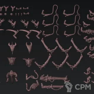 Описание картинки Tyranid Warriors Multi Kit от koksee по цене 800руб | Свободный Рынок Миниатюр - СРМ