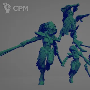 Описание картинки Boneshees Squad от WebWay 3D по цене 1 414руб | Свободный Рынок Миниатюр - СРМ