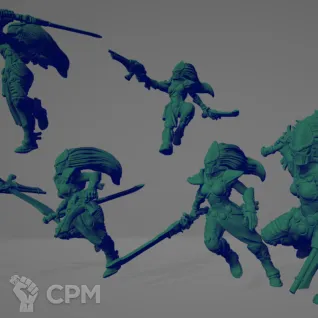 Описание картинки Boneshees Squad от WebWay 3D по цене 1 414руб | Свободный Рынок Миниатюр - СРМ