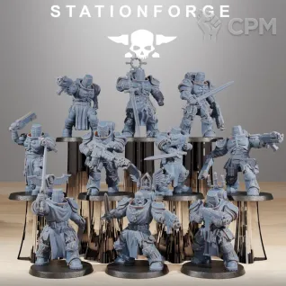 Описание картинки Darck Angels / Black Templers Assault Intercessor Squad / Intercessor Squad от MrMetalHorror по цене 1 000руб | Свободный Рынок Миниатюр - СРМ