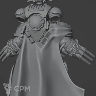 Описание картинки Black Templars Capitan от MrMetalHorror по цене 350руб | Свободный Рынок Миниатюр - СРМ