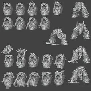 Описание картинки Wolf Guard Terminators / Terminator Squad от MrMetalHorror по цене 950руб | Свободный Рынок Миниатюр - СРМ