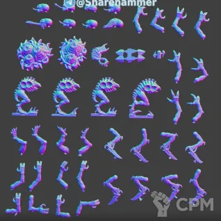 Описание картинки Genestealers - Скан от MrMetalHorror по цене 1 600руб | Свободный Рынок Миниатюр - СРМ