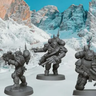Описание картинки Space Wolves Incursor Squad от MrMetalHorror по цене 1 000руб | Свободный Рынок Миниатюр - СРМ