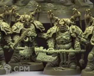Описание картинки 5 Plague Marines от MrMetalHorror по цене 700руб | Свободный Рынок Миниатюр - СРМ
