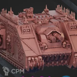 Описание картинки World Eaters chaos Land Raiders of Khorne от MrMetalHorror по цене 3 200руб | Свободный Рынок Миниатюр - СРМ