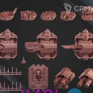 Описание картинки World Eaters chaos Land Raiders of Khorne от MrMetalHorror по цене 3 200руб | Свободный Рынок Миниатюр - СРМ