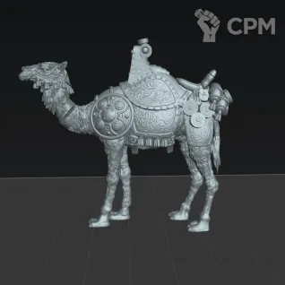Описание картинки Beduins of Al Badia - Zamburak Camels от Manufactorum76 по цене 500руб | Свободный Рынок Миниатюр - СРМ