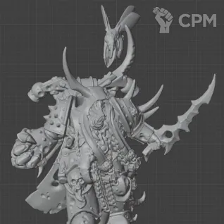Описание картинки Plague Marine Champion - скан от MrMetalHorror по цене 200руб | Свободный Рынок Миниатюр - СРМ