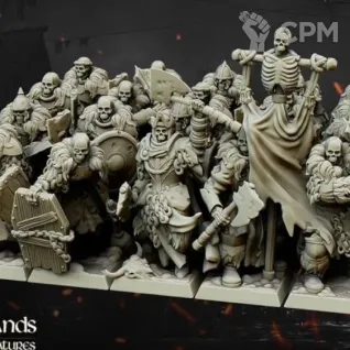Описание картинки Grave Guard / Barrow Guard /Deathrattle Skeletons  - 20 Штук от MrMetalHorror по цене 2 000руб | Свободный Рынок Миниатюр - СРМ