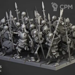 Описание картинки Deathrattle Skeletons / Skeletons Warriors - 10 Штук от MrMetalHorror по цене 1 000руб | Свободный Рынок Миниатюр - СРМ