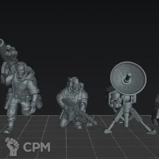 Описание картинки Terror on Devlan Spectre Squad от Manufactorum76 по цене 1 900руб | Свободный Рынок Миниатюр - СРМ
